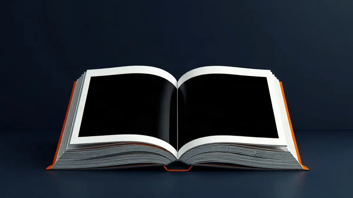 كتاب مفتوح تتحوّل صفحاته إلى شريط إطارات فيديو